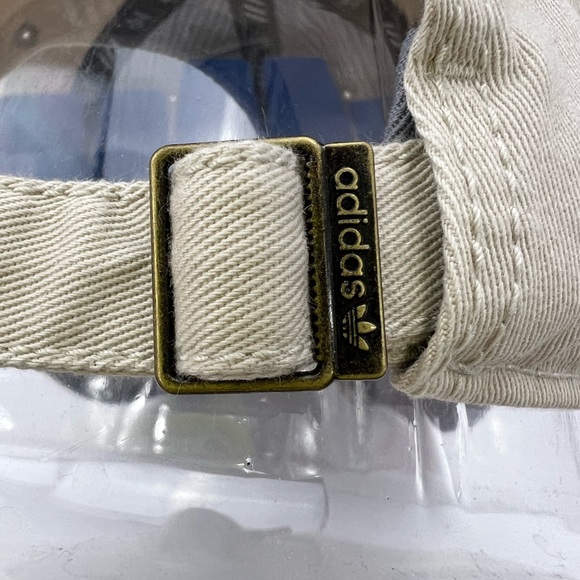 ADIDAS 100% COTTON KHAKI HAT/CAP, WITH BLACK LOGO EMBROIDERED, ADJ STRAP UNISEX - Picture 9 of 15